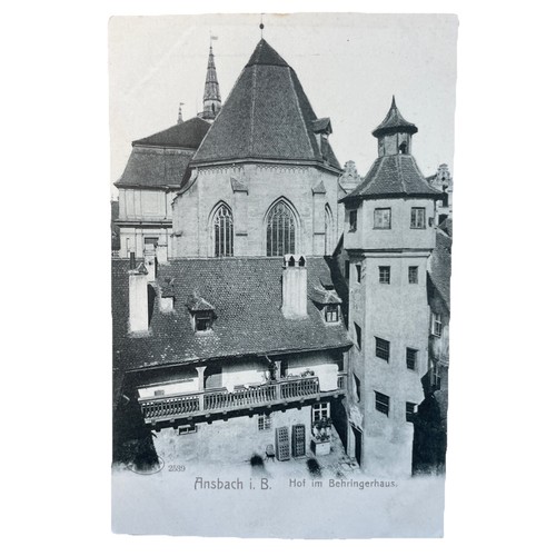 Postkarte ansbach hof - postkarte,