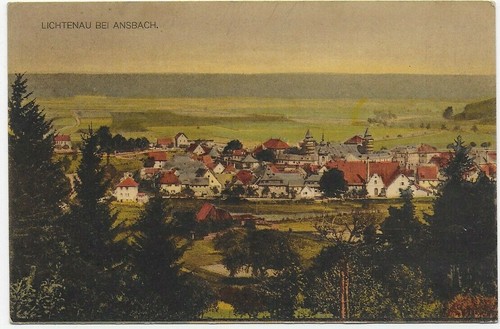Ansichtskarte lichtenau bei - lichtenau,