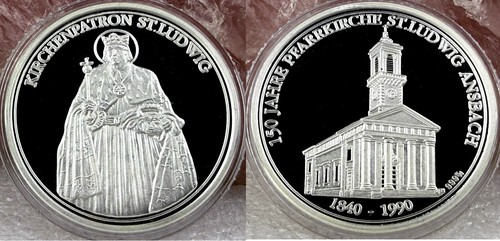 Silbermedaille ansbach - silbermedaille,