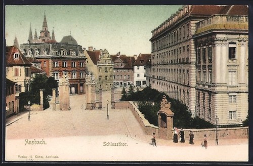 Ansbach blick auf das - ansbach,,