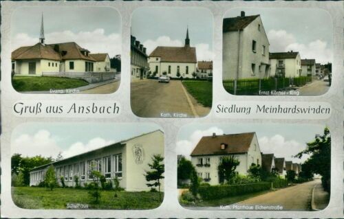 Ansichtskarte ansbach siedlung - ansbach,