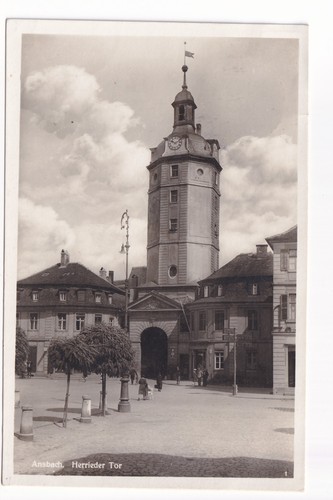 Ansbach herrieder tor - ak,