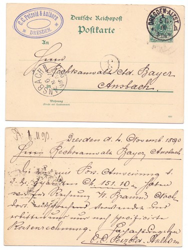 135636 ganzsache 20 - -, (890)