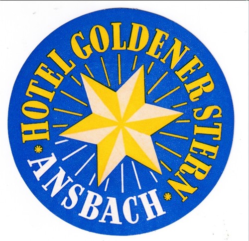 Kofferaufkleber hotel goldener - hotel,