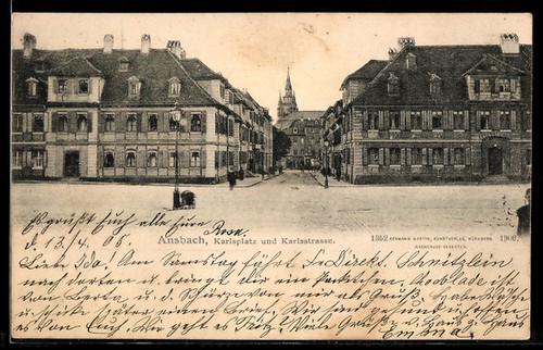 Ansichtskarte ansbach - ansichtskarte,