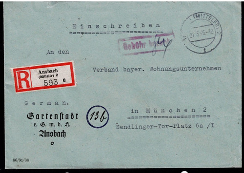 Gebühr bezahlt rpf ansbach - bezahlt,