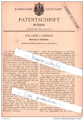 Original patent joh glenk - joh.,