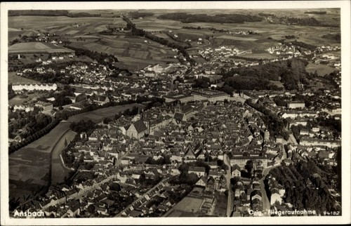 Ansbach mittelfranken - ak,