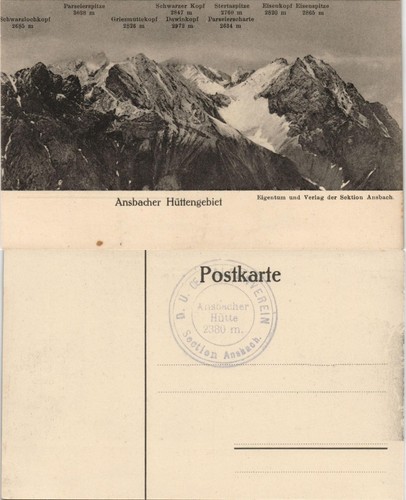 Ansichtskarte flirsch - ansichtskarte,