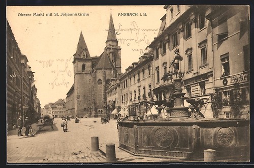 Ansichtskarte ansbach - ansichtskarte, /