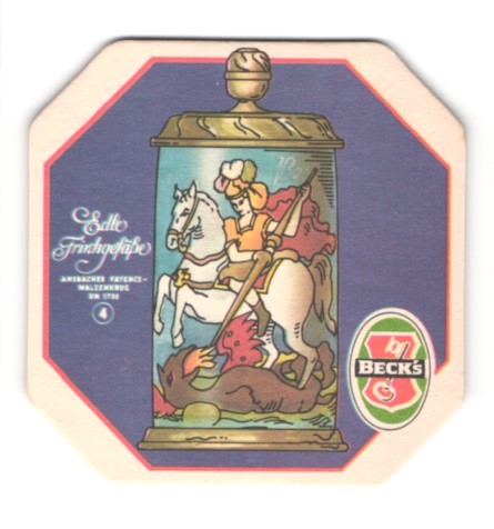 Bierdeckel beck edle - beck´s,,