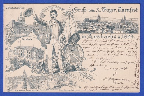 Bayern 1897 privatganzsache - bayern,