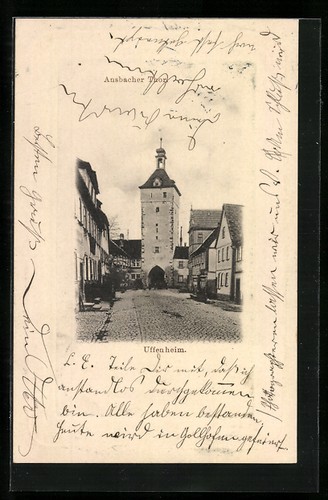 Ansichtskarte uffenheim - ansichtskarte,