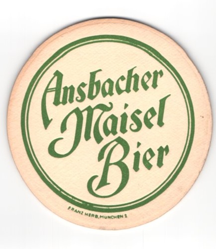 Bierdeckel ansbach ansbacher - ansbach,,