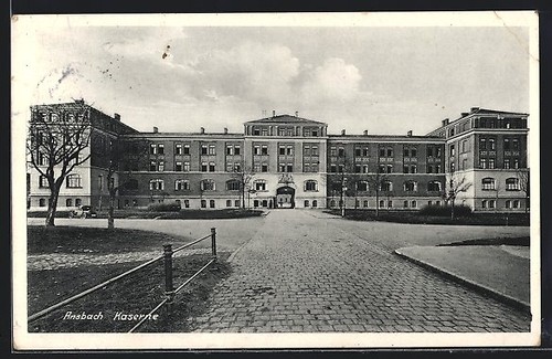 Ansichtskarte ansbach kaserne - ansichtskarte,