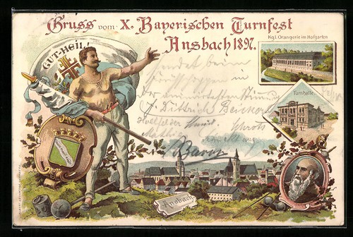 Lithographie ansbach x - lithographie, ansbach,