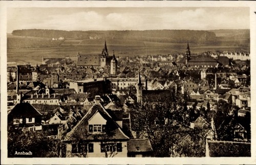 Ansbach mittelfranken - ak,
