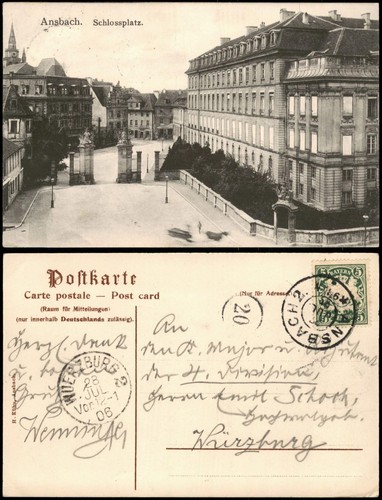 Ansichtskarte ansbach - ansichtskarte,