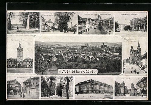 Ansbach promenade und - ansbach,,