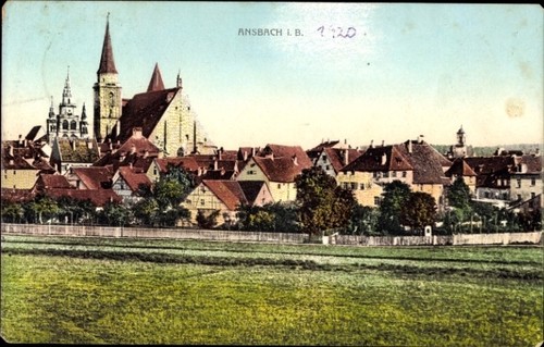 Ansbach mittelfranken - ak,