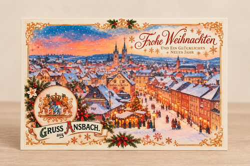 Weihnachtskarte ansbach - weihnachtskarte,