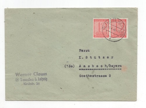Sbz westsachsen brief - mef, mi