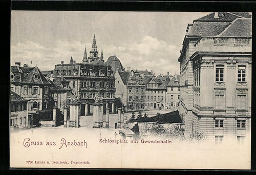 Ansichtskarte ansbach - ansichtskarte,