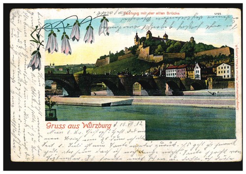 Gruss aus würzburg - ak,