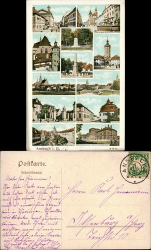 Ansichtskarte ansbach - ansichtskarte,