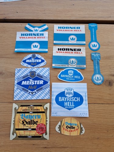 Bieretiketten hürner - ☆☆bieretiketten,