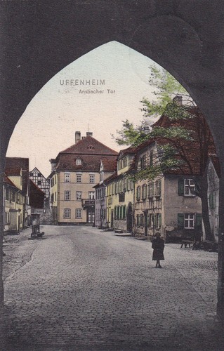 Postkarte uffenheim - -,