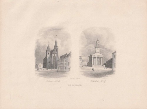 C1850 ansbach kirche - c1850, st