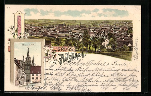 Lithographie ansbach mfr - lithographie, /
