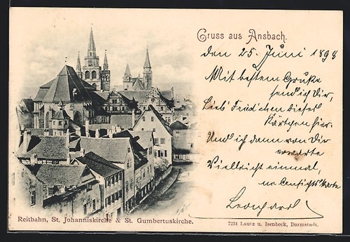 Ansichtskarte ansbach - ansichtskarte,