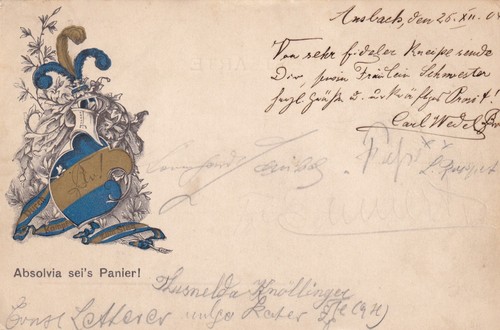 Ansbach 1904 absolvia - ak,